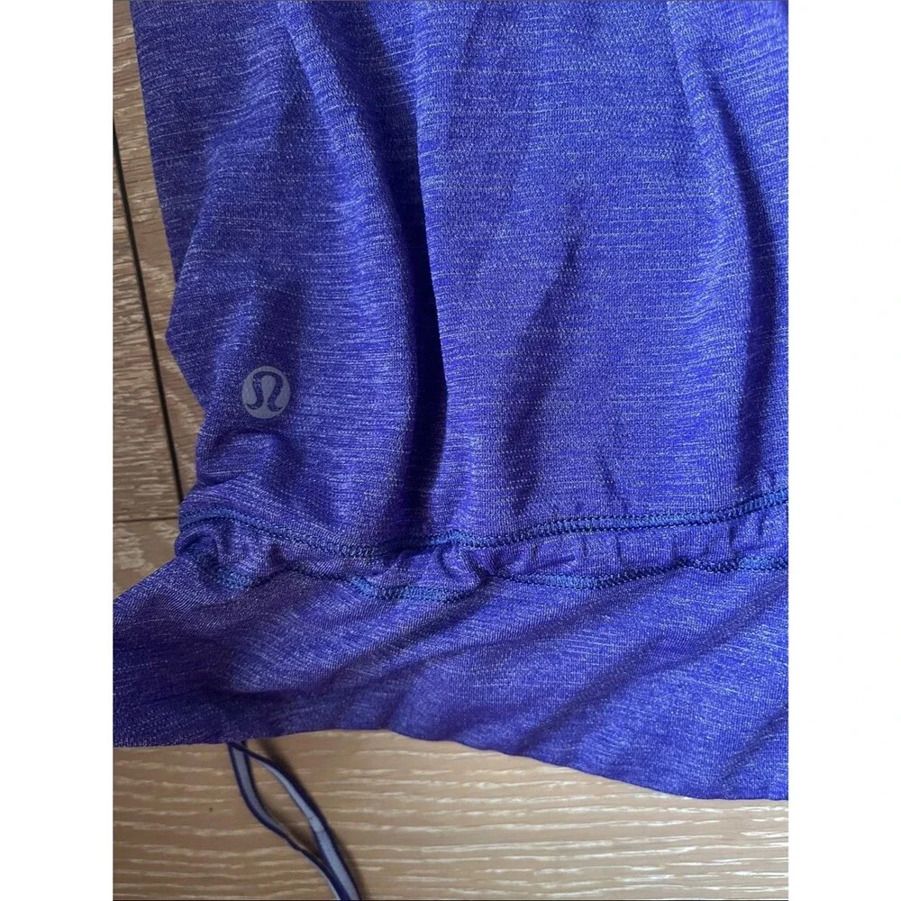 Lululemon Tank Bundle of 2 Size 10 Rest Less Heather Purple Turquoise Scoop Neck